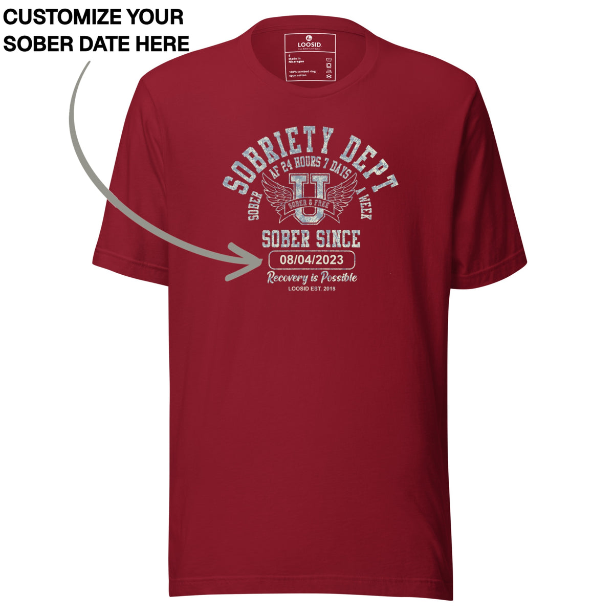 Sober T Shirt | Men's Sobriety Dept