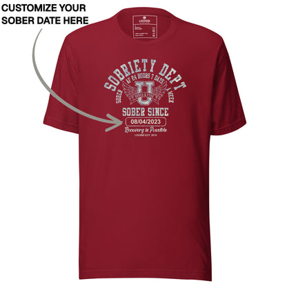 Sober T Shirt | Men's Sobriety Dept