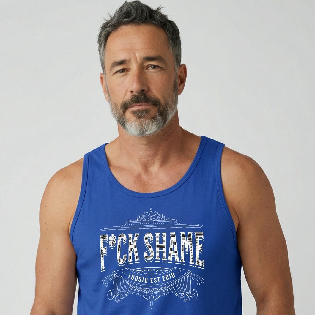 F*ck Shame Sober Tank Top lifestyle view (view 15)