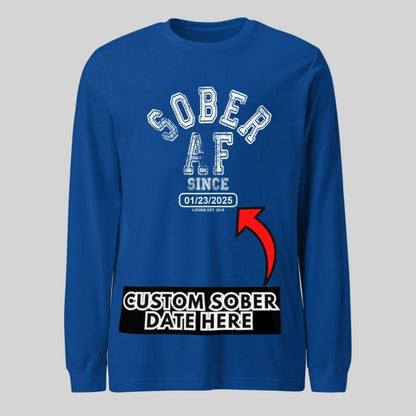 Sober AF Long Sleeve Sober T Shirt fit detail (view 19)