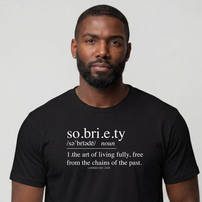 Sober T Shirt | Men's Sobriety Definition