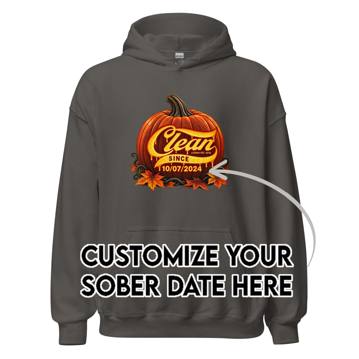 Recovery Hoodie | Women's Clean Since Pumpkin