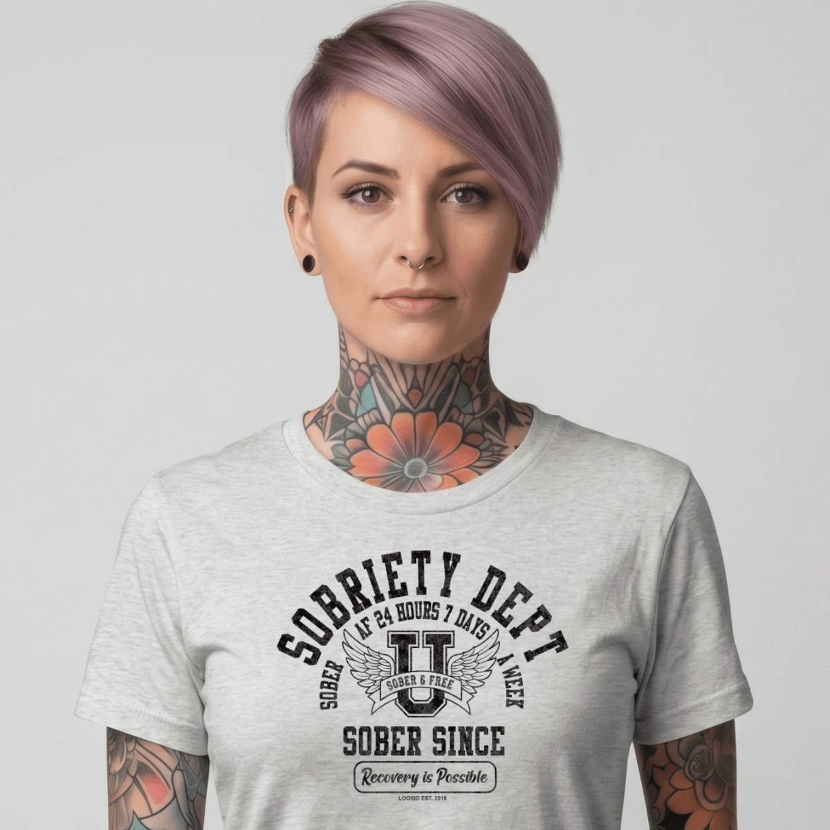 Sober T Shirt | Women's Sobriety Dept 24/7