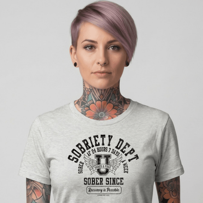 Sober T Shirt | Women's Sobriety Dept 24/7
