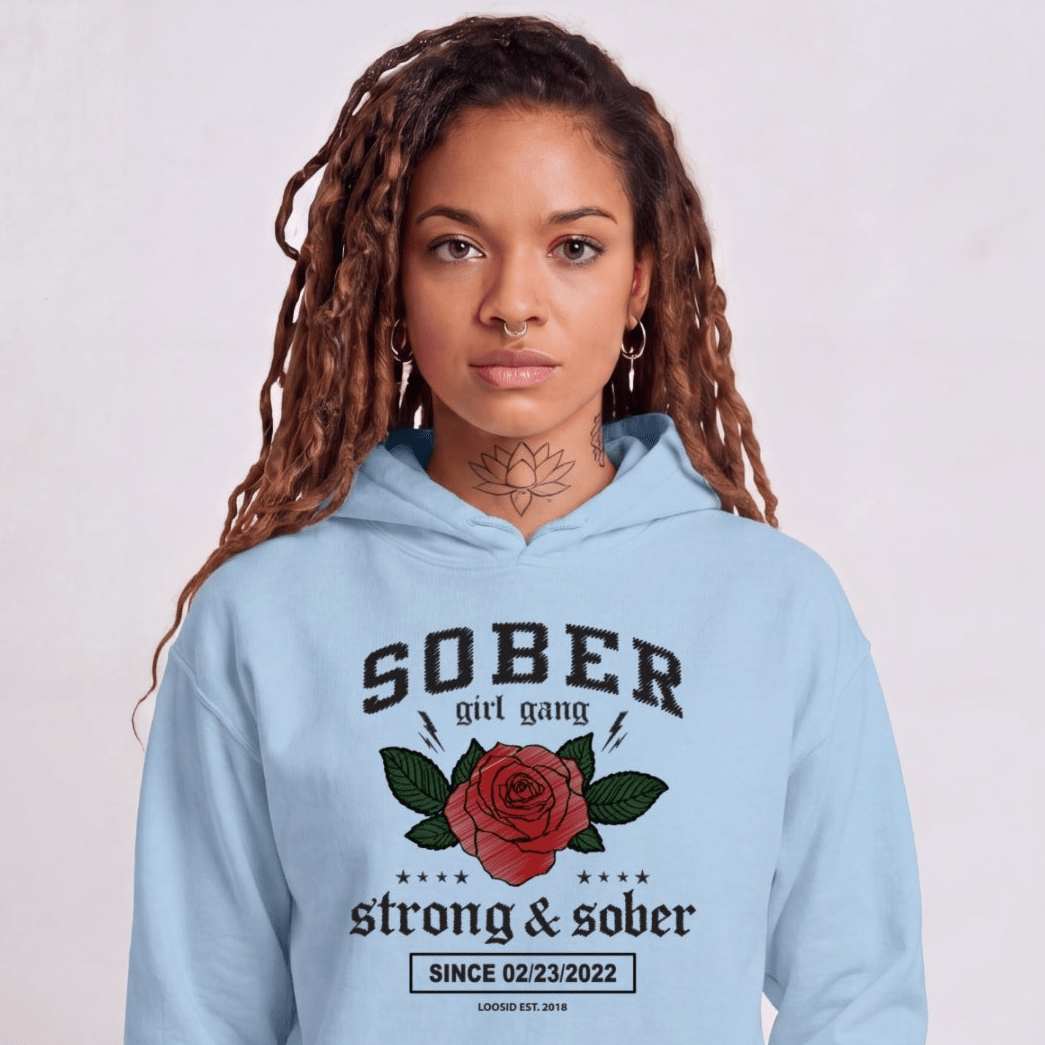 Recovery Hoodie | Women's Sober Girl Gang Strong & Sober