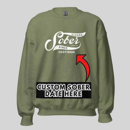 Sober Since Recovery Hoodie lifestyle view (view 15)