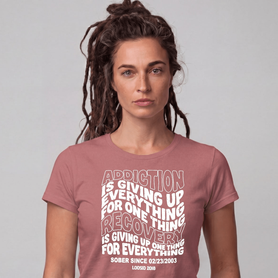 Sober T Shirt | Women's Addiction is Giving up Tee