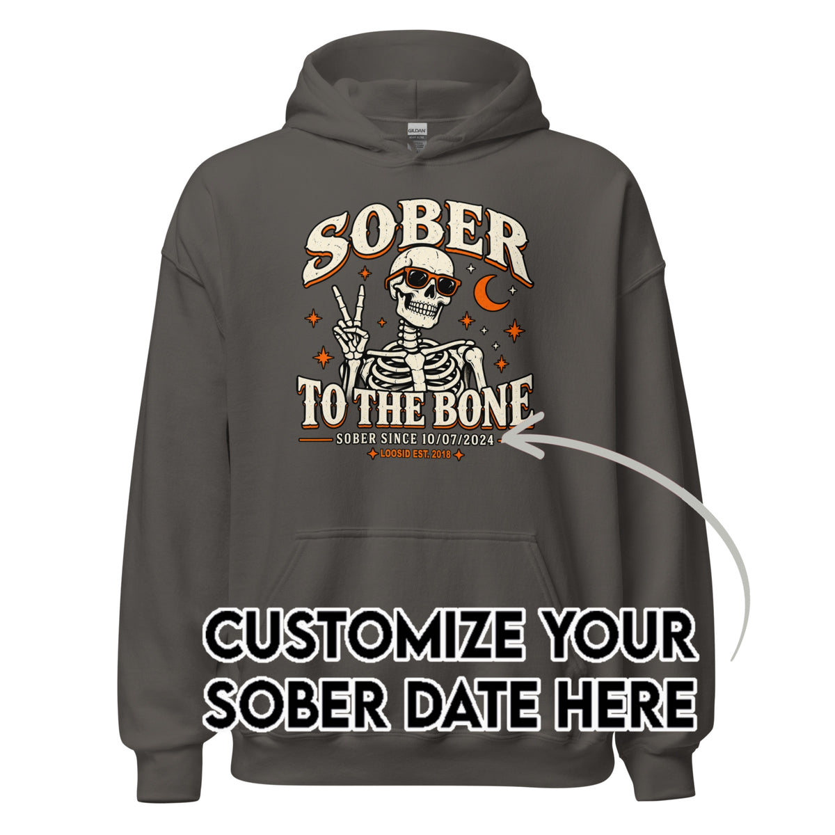 Recovery Hoodie | Men's Sober To The Bone