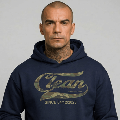 Clean Since Camo Recovery Hoodie fit detail (view 9)