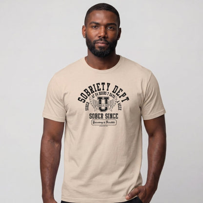 Sober T Shirt | Men's Sobriety Dept 24/7