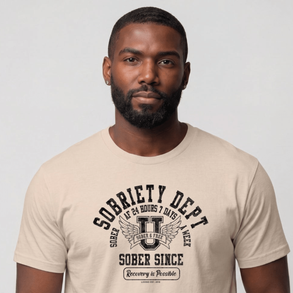 Sober T Shirt | Men's Sobriety Dept 24/7