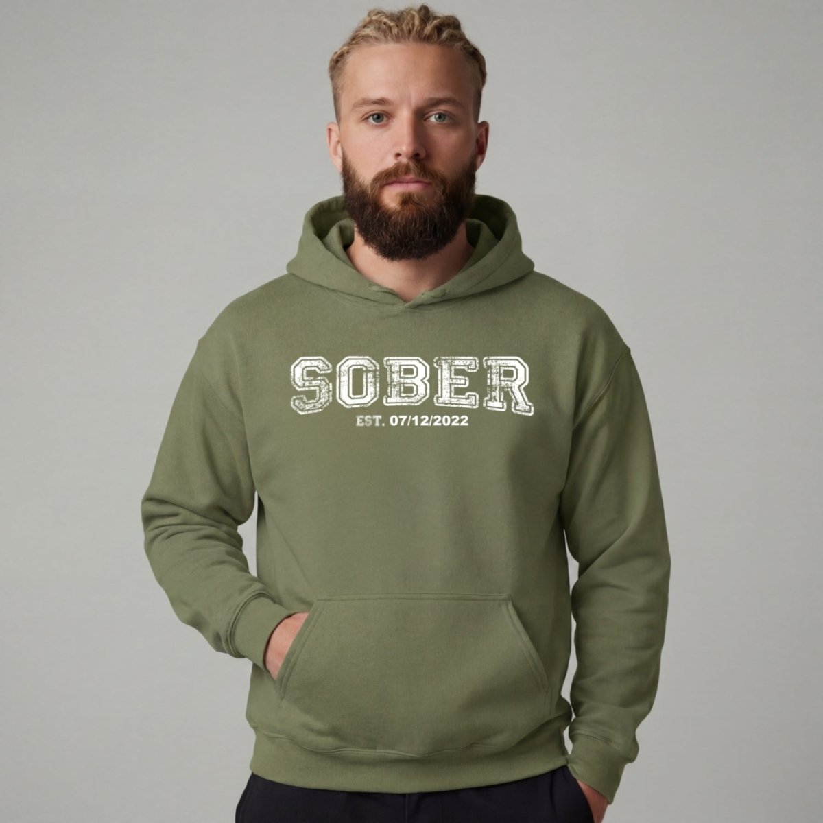 Recovery Hoodie | Men's Sober Est. Collegiate