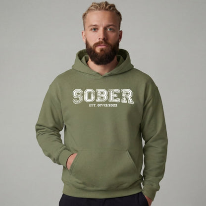 Recovery Hoodie | Men's Sober Est. Collegiate