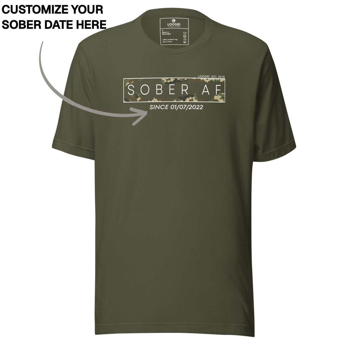 Sober T Shirt | Men's Sober AF Camo