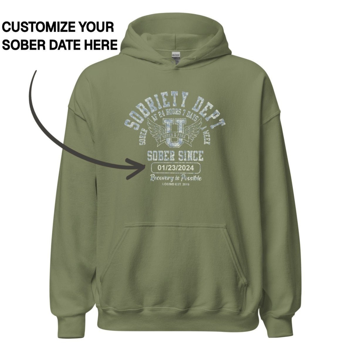 Recovery Hoodie | Unisex Sobriety Dept