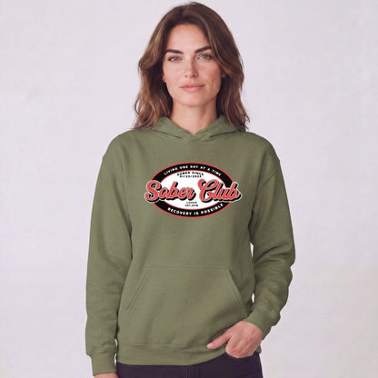 Recovery Hoodie | Women's Sober Club Badge