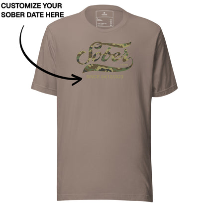 Sober T Shirt | Men's Sober Since Camo