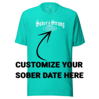 Sober T Shirt | Men's Old School Sober & Strong