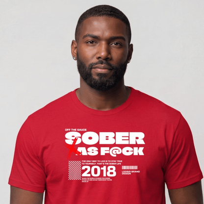 Sober T Shirt | Men's Sober As F*ck Tee