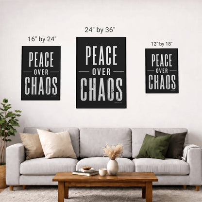 Sobriety Art | Peace over Chaos canvas Wall Art