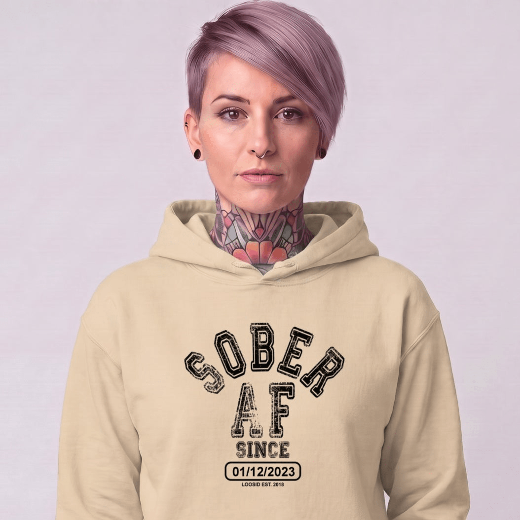 Recovery Hoodie | Women's Sober AF Collegiate