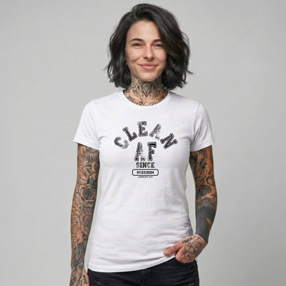 Clean T Shirt | Women's Clean AF Collegiate