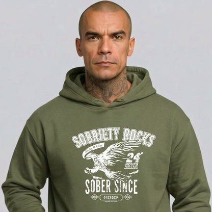 Recovery Hoodie | Men's Sobriety Rocks