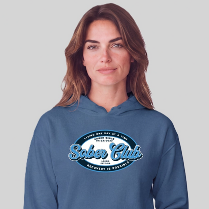 Recovery Hoodie | Women's Sober Club Badge