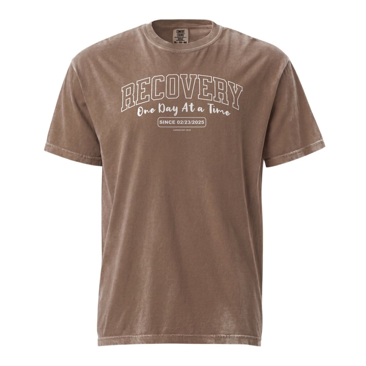 Sober T Shirt | Men's Recovery Looks Good On You Garment-Dyed Tee