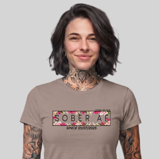 Sober T Shirt | Women's Sober AF Lily