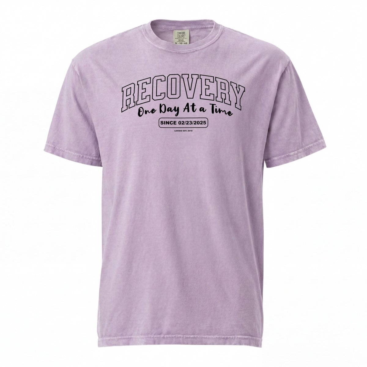 Sober T Shirt | Women's Recovery Looks Good On Me Garment-Dyed
