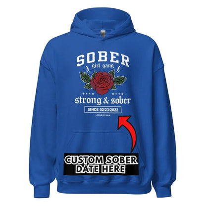 Recovery Hoodie | Sober Girl Gang Strong & Sober Crest