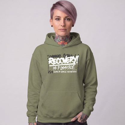 Recovery Hoodie | Women's Personalized Recovery Is Possible Hoodie