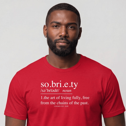 Sober T Shirt | Men's Sobriety Definition