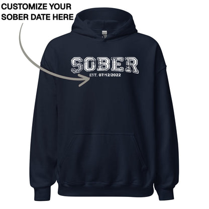 Recovery Hoodie | Men's Sober Est. Collegiate