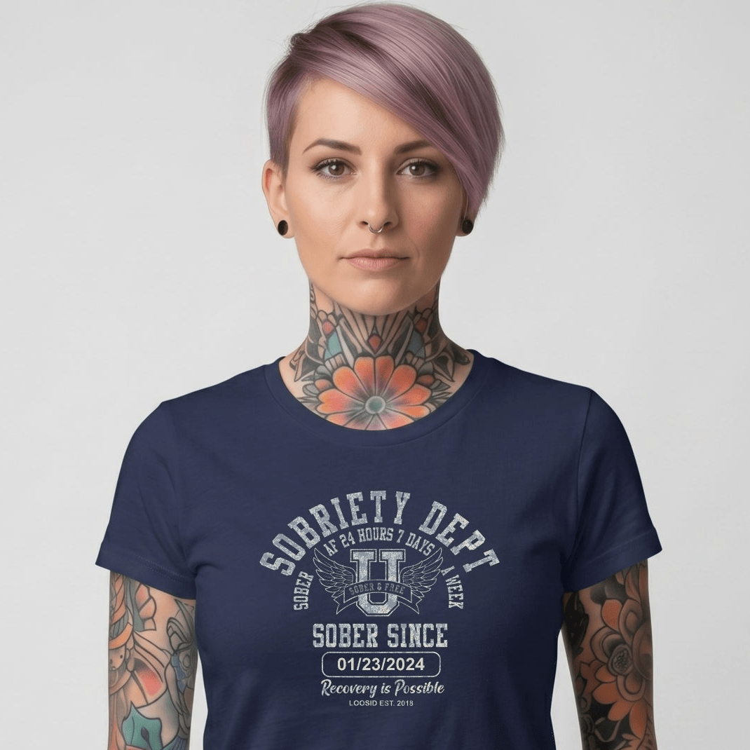 Sober T Shirt | Women's Sobriety Dept Tee