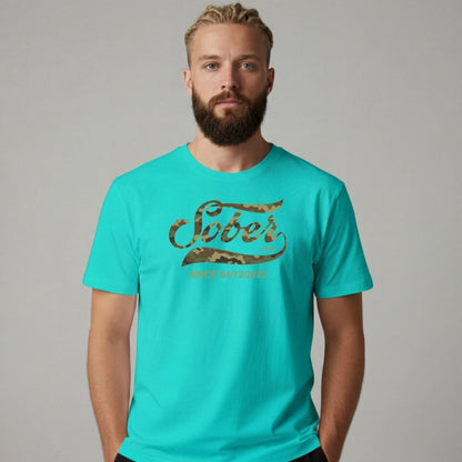 Sober T Shirt | Men's Sober Since Camo