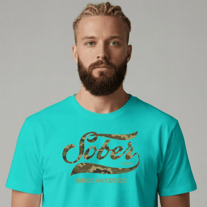 Sober T Shirt | Men's Sober Since Camo