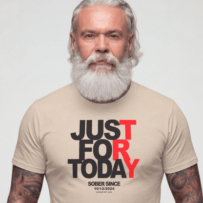 Sober T Shirt | Men's Just For Today Tee