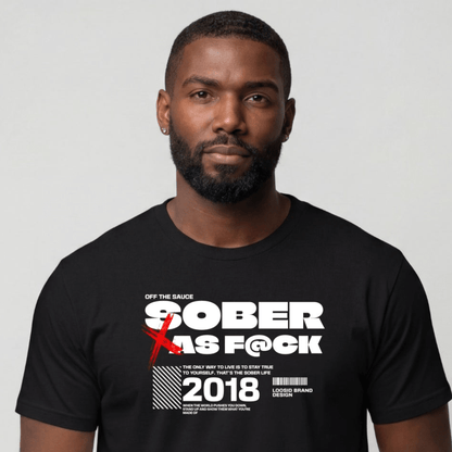 Sober T Shirt | Men's Sober As F*ck Tee