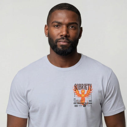 Sober T Shirt | Men's Phoenix Sobriety Reborn Limited-Edition