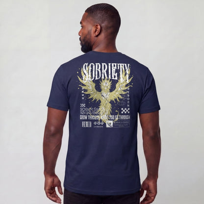 Sober T Shirt | Men's Phoenix Sobriety Reborn Limited-Edition