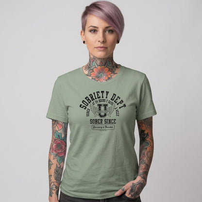 Sober T Shirt | Women's Sobriety Dept 24/7