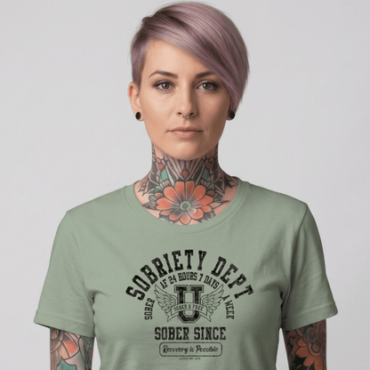Sober T Shirt | Women's Sobriety Dept 24/7