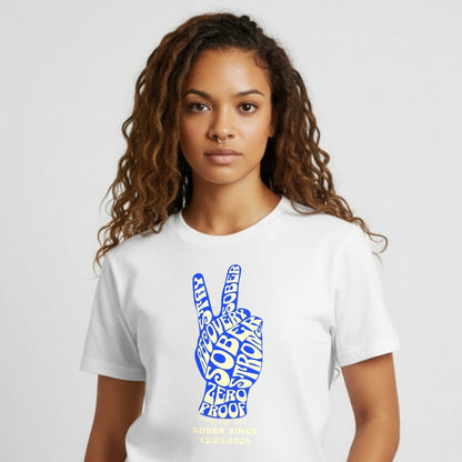 Peace & Sober Sober T Shirt lifestyle view (view 25)