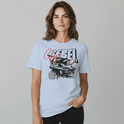 Clean Rebel Sober T Shirt flat lay styled image (view 13)
