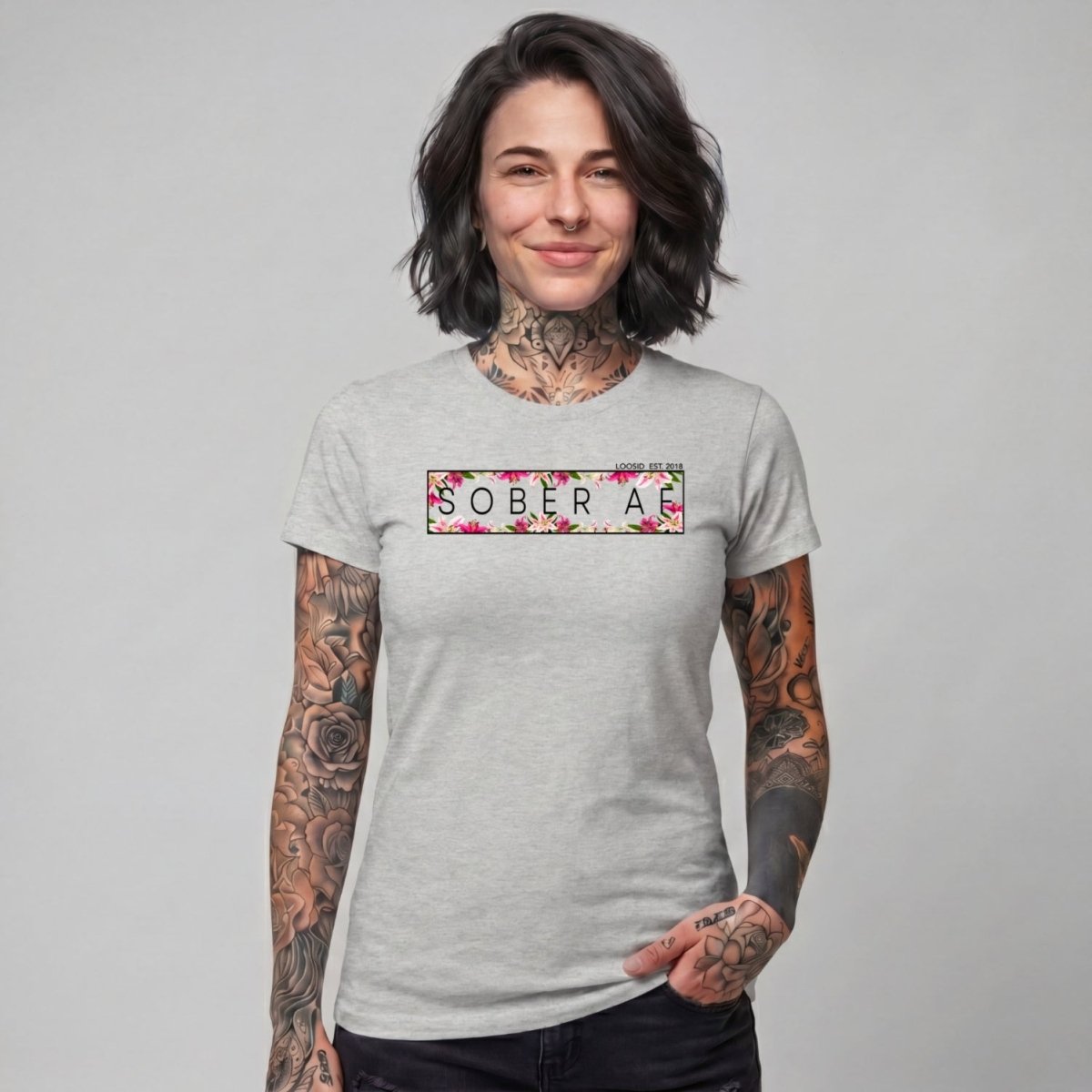 Sober T Shirt | Women's Sober AF Lily