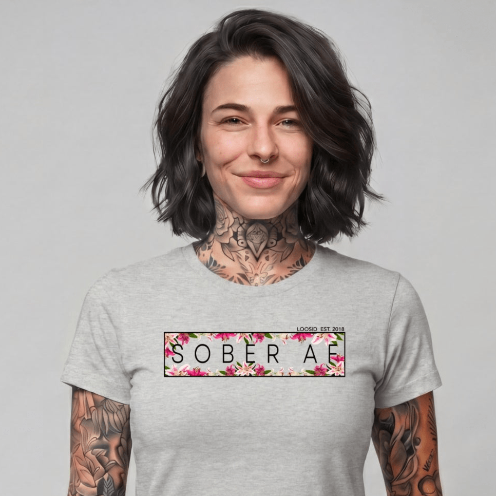 Sober T Shirt | Women's Sober AF Lily