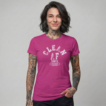 Clean T Shirt | Women's Clean AF Collegiate