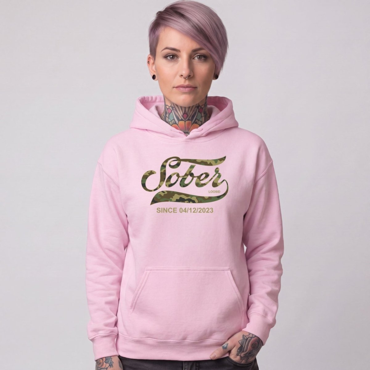 Recovery Hoodie | Unisex Sober Since Camo